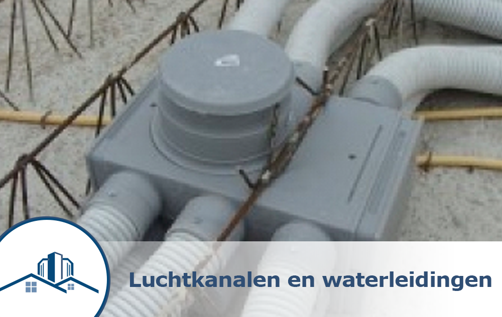 Luchtkanalen en waterleiding